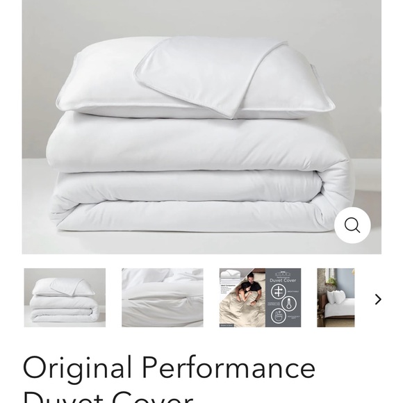 BRAND NEW IN PACKAGING SHEEX KING SIZE DUVET COVER IN WHITE - Picture 1 of 8